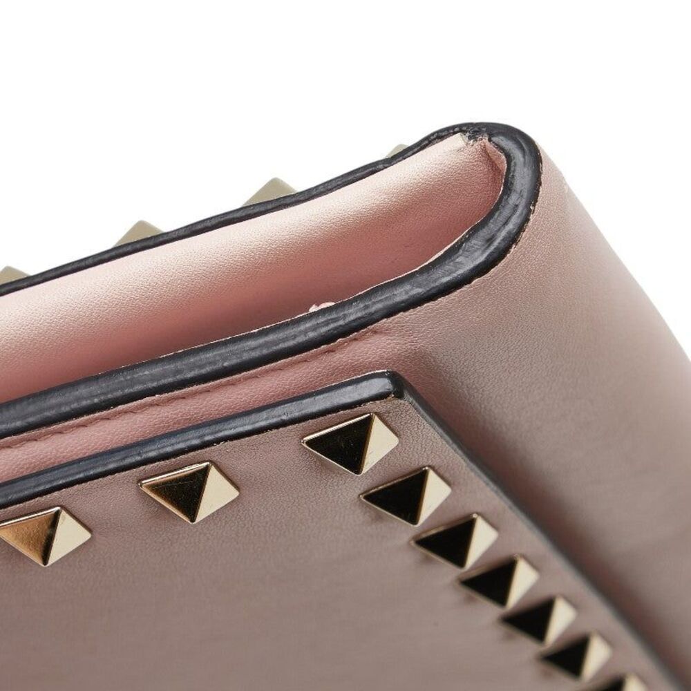 Valentino Rockstud Leather Chain Wallet Shoulder Bag - Picture 5 of 10